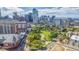 Aerial view of cityscape with green park in the center at 100 Park Ave # 204, Denver, CO 80205