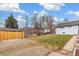 Large backyard with detached garage and additional yard space at 4424 Decatur St, Denver, CO 80211