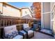 Private patio with seating area, perfect for relaxing at 2105 Coronado Pkwy # C, Denver, CO 80229