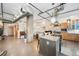 Modern kitchen with an island and stainless steel appliances at 1610 Little Raven St # 407, Denver, CO 80202