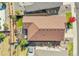 Overhead view of house and backyard at 3946 Forever Cir, Castle Rock, CO 80109