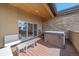 Relaxing hot tub on deck with mountain views at 756 Dreamcatcher Ln, Evergreen, CO 80439