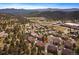 Aerial view of home and surrounding community at 756 Dreamcatcher Ln, Evergreen, CO 80439
