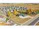 Property view showing house and surrounding neighborhood at 14405 County Road 12, Fort Lupton, CO 80621