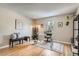 Bright home office with hardwood floors and ample natural light at 7339 Shoreham Pl, Castle Pines, CO 80108