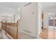 Upstairs hallway with access to bedrooms and kitchen at 2951 S Walden Ct, Aurora, CO 80013
