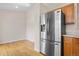 Stainless steel refrigerator in a spacious kitchen at 2951 S Walden Ct, Aurora, CO 80013