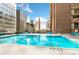 Refreshing rooftop pool with city views at 1020 15Th St # 31K, Denver, CO 80202