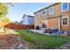 Large backyard with patio and grassy area at 14389 E 101St Pl, Commerce City, CO 80022