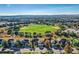 Neighborhood view showing home's location near a park at 9357 Lark Sparrow Dr, Highlands Ranch, CO 80126