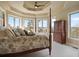 Spacious main bedroom with a large bed and scenic views at 4605 Tierra Alta Dr, Castle Rock, CO 80104