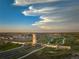 Aerial view of The Aurora Highlands community entrance and surrounding area at 23931 E 40Th Ave, Aurora, CO 80019