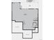 Unfinished basement plan with an unexcavated area and rough-in plumbing at 3976 Breakcamp Ct, Castle Rock, CO 80108
