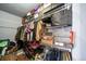 Large closet with ample hanging space and shelving for shoes and clothes at 6101 S University Blvd, Centennial, CO 80121