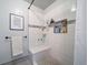 Modern shower with built-in shelving and seating at 6101 S University Blvd, Centennial, CO 80121
