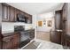 Kitchen with stainless steel appliances and granite counters at 5895 S Killarney Way, Centennial, CO 80015