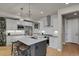 Modern kitchen with white cabinets, stainless steel appliances, and a large island at 30 S Oneida St, Denver, CO 80230