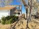 Two-story house exterior view with a tree in front at 11449 E 1St Ave, Aurora, CO 80010