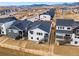 Aerial view of houses and community at 9314 Quartz St, Arvada, CO 80007