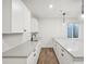 Modern basement kitchenette with white cabinets at 5959 S Platte Canyon Dr, Littleton, CO 80123