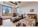 Bedroom with two twin beds and mountain views at 456 Crystal Ridge Rd, Evergreen, CO 80439