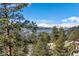 Scenic mountain vista showcasing snow-dusted peaks and evergreen forest at 456 Crystal Ridge Rd, Evergreen, CO 80439
