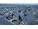 Aerial view of a house in a residential neighborhood at dusk at 3761 Black Feather Trl, Castle Rock, CO 80104