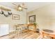 Small dining area with table and chairs, adjacent to kitchen at 309 E Highline Cir # 101, Centennial, CO 80122
