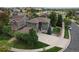 Aerial view of two story house with large yard, located in a quiet cul-de-sac at 7478 S Biloxi Ct, Aurora, CO 80016