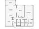 Floor plan showing two bedrooms, two bathrooms and sunroom at 9155 E Center Ave # 4B, Denver, CO 80247