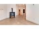 Finished basement with gas fireplace and access to sauna at 3823 Castle Butte, Castle Rock, CO 80109