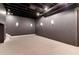 Spacious basement with neutral carpeting and recessed lighting at 3823 Castle Butte, Castle Rock, CO 80109