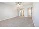 Large bedroom with carpeted floor and ceiling fan at 650 S Clinton St St # 6, Denver, CO 80247