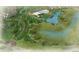 Aerial view of a park with a pond and community building at 3315 N Coolidge Way, Aurora, CO 80019