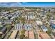 Aerial view showcasing a mix of modern and traditional houses in a neighborhood at 2736 W 24Th Ave, Denver, CO 80211