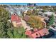 Aerial view of a residential neighborhood with houses and surrounding areas at 2736 W 24Th Ave, Denver, CO 80211