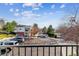 View from balcony overlooking community street and buildings at 1648 S Cole St # B7, Lakewood, CO 80228