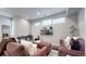 Cozy media room with comfortable seating and large screen TV at 2815 W 25Th Ave # 2, Denver, CO 80211