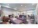 Open concept living room with modern furniture and kitchen access at 2815 W 25Th Ave # 2, Denver, CO 80211