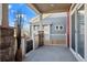 Covered back patio with a view of the backyard at 10909 Memphis Ct, Commerce City, CO 80022