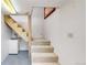 Unfinished basement with stairs and laundry hookups at 131 Russel Gulch Rd, Central City, CO 80403