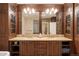 Large bathroom with double vanity and plenty of storage at 100 Detroit St # 406, Denver, CO 80206