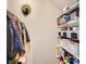 Organized closet with shelving and hanging space at 1854 Jules Ln, Louisville, CO 80027