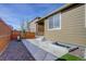 Backyard patio with gravel landscaping at 4238 S Netherland Cir, Aurora, CO 80013