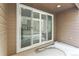 Sliding glass doors to a private patio area at 8683 Snake River St, Littleton, CO 80125