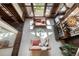 High-angle view of a spacious living room with two sofas and a coffee table at 1189 Rembrandt Rd, Boulder, CO 80302