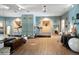 Spacious home gym with mirrored walls, treadmill, and free weights at 1682 Montane E Dr, Golden, CO 80401