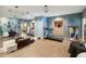 Home gym with treadmill and mirrored walls at 1682 Montane E Dr, Golden, CO 80401