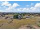 Aerial view of property, showing house and large yard at 2460 Eileen Way, Parker, CO 80138