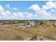 Aerial view of property showing house, RV, and surrounding fields at 2460 Eileen Way, Parker, CO 80138